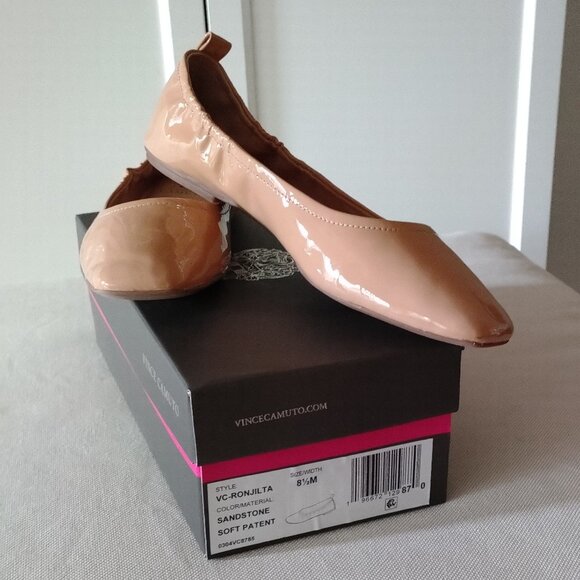 Vince Camuto Shoes - Vince Camuto Genuine Patent Leather Ballet Flats